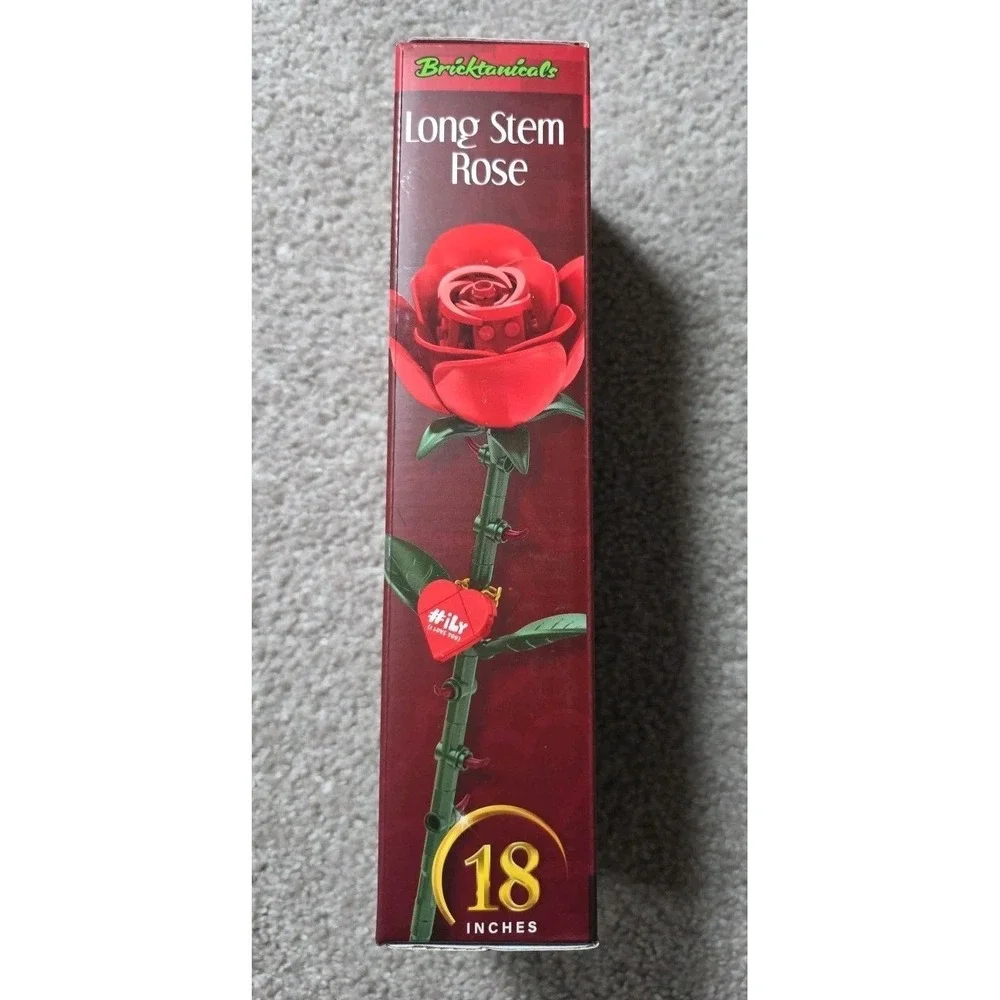Brick Craft Bricktanicals Building Set 72626 Long Stem Red Rose -79 Pieces New
